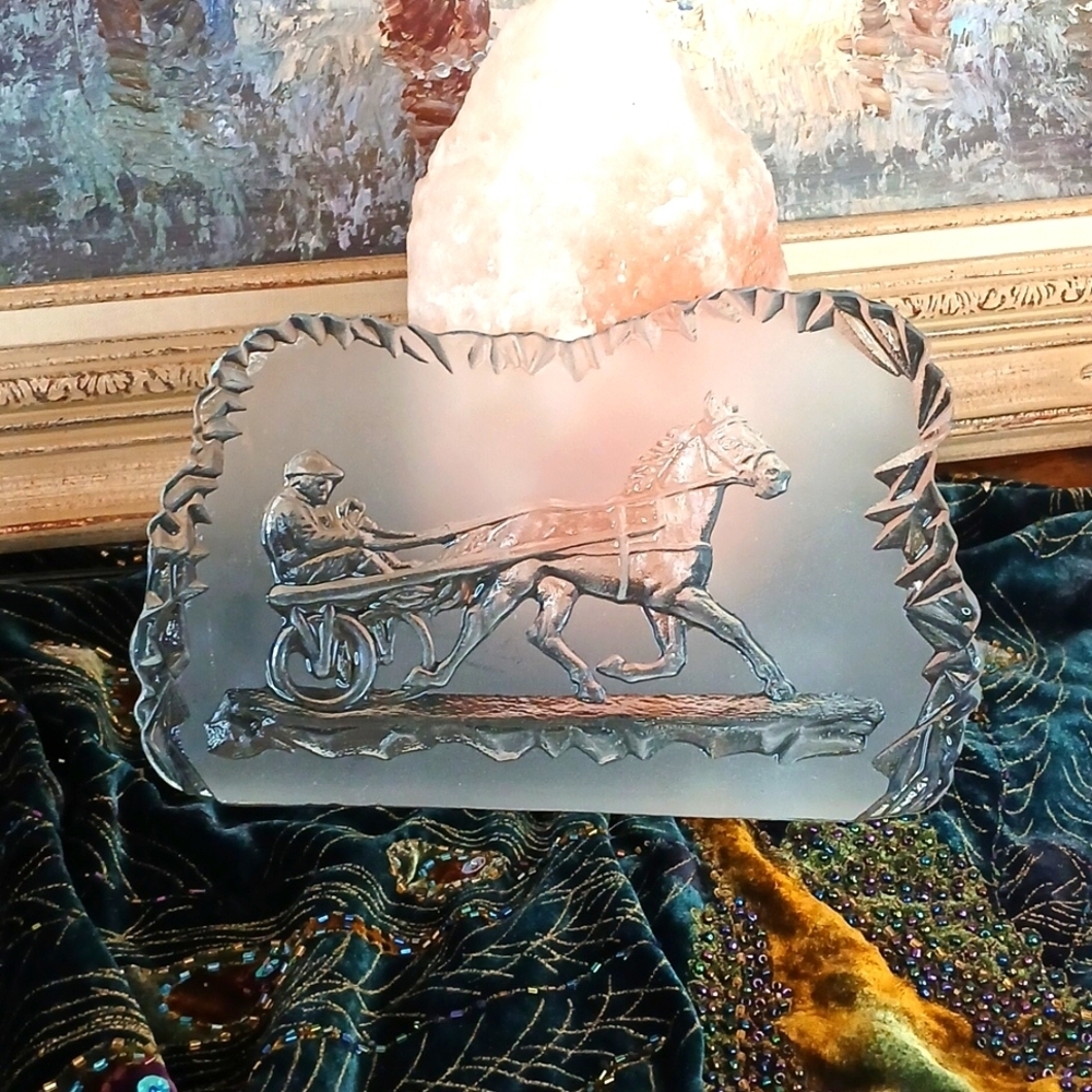 Vintage Elegance Nybro Glassworks Glass Horse Art by Paul Isling😍 Beautiful Pc!